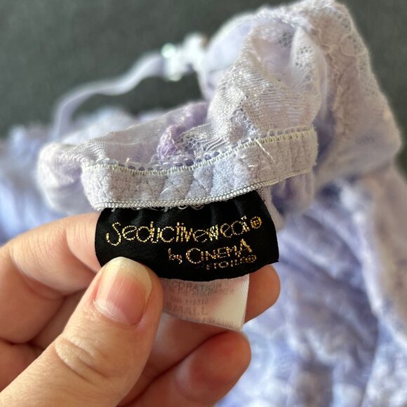 Lavender Lace Lingerie Slip - Picture 7 of 7